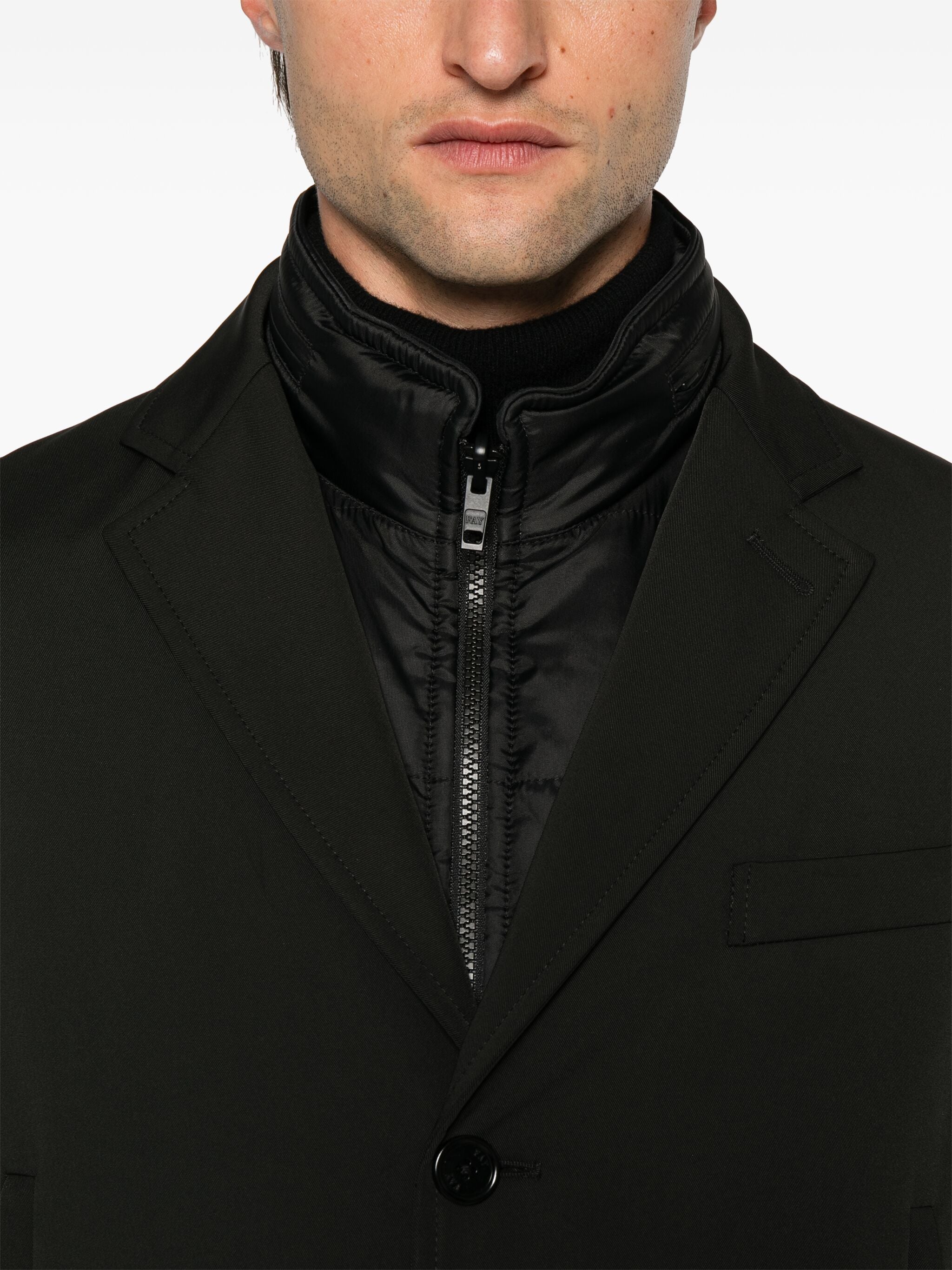 Tailored Double Coat Removable Padded Gilet