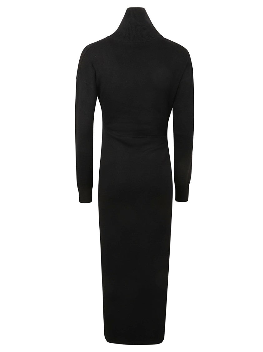 Midi Dress With High Neckline