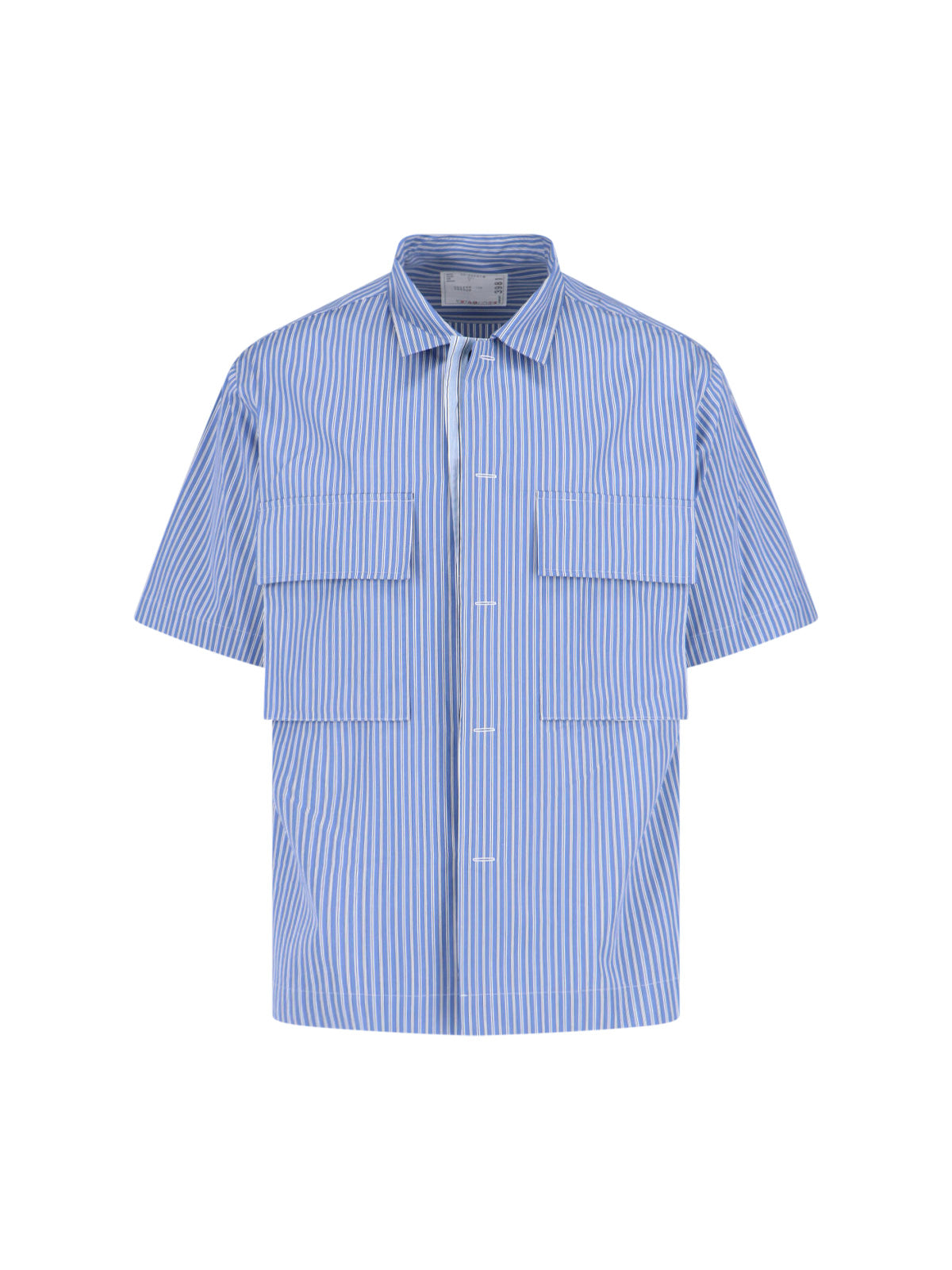 Blue Striped Cotton Poplin Shirt