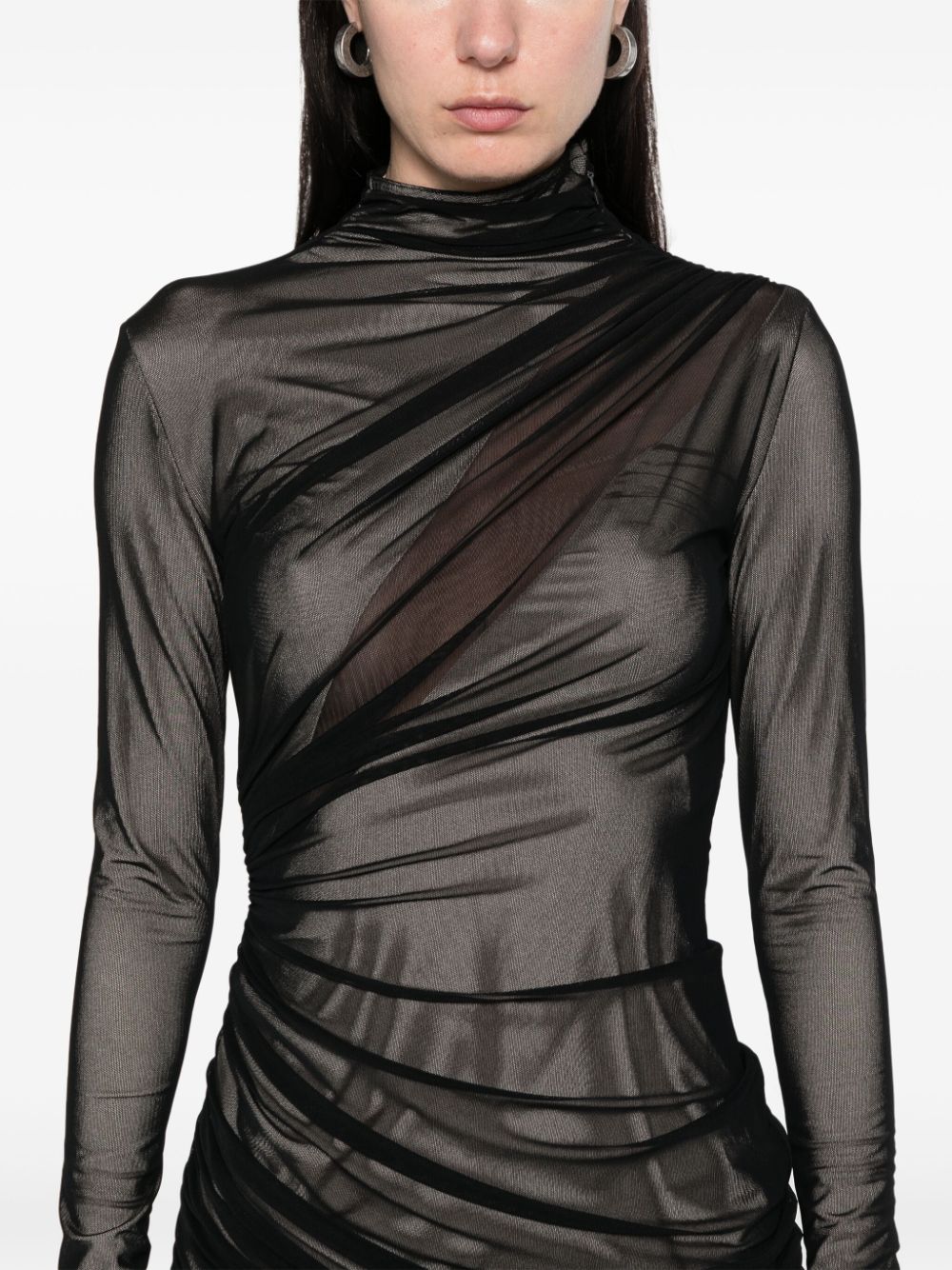 Asymmetrical Hem Midi Dress