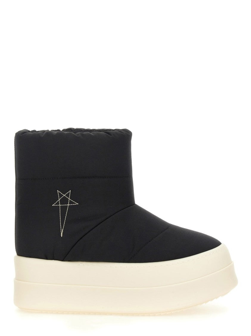 Quilted Black Padded Boots