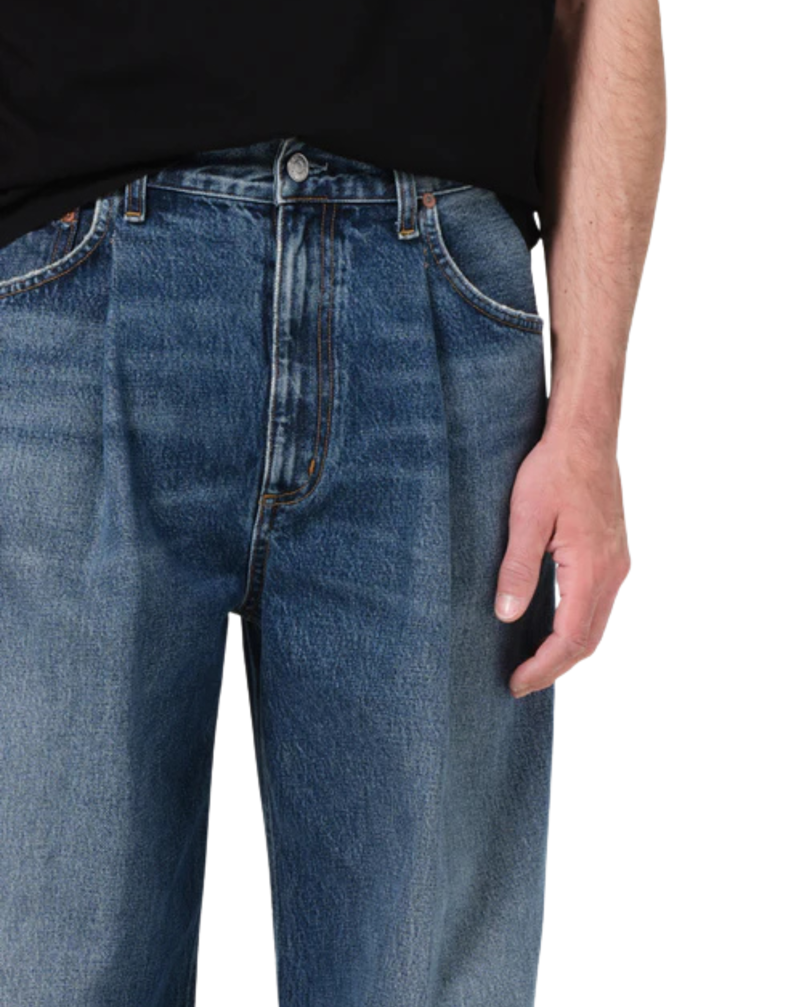 Brenton Mid-Rise Wide-Leg Jeans