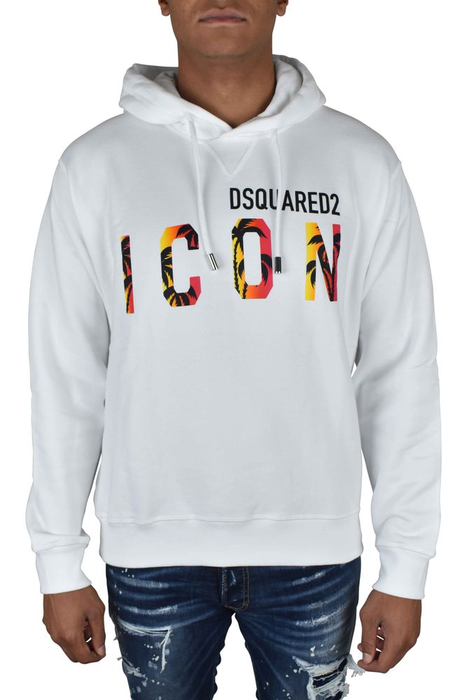 Hooded Sweatshirt With Palm Graphic