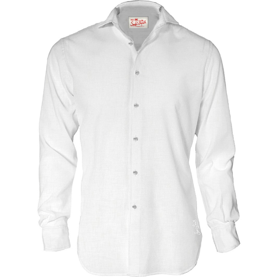 Pamplona Solid Color Linen Men's Shirt