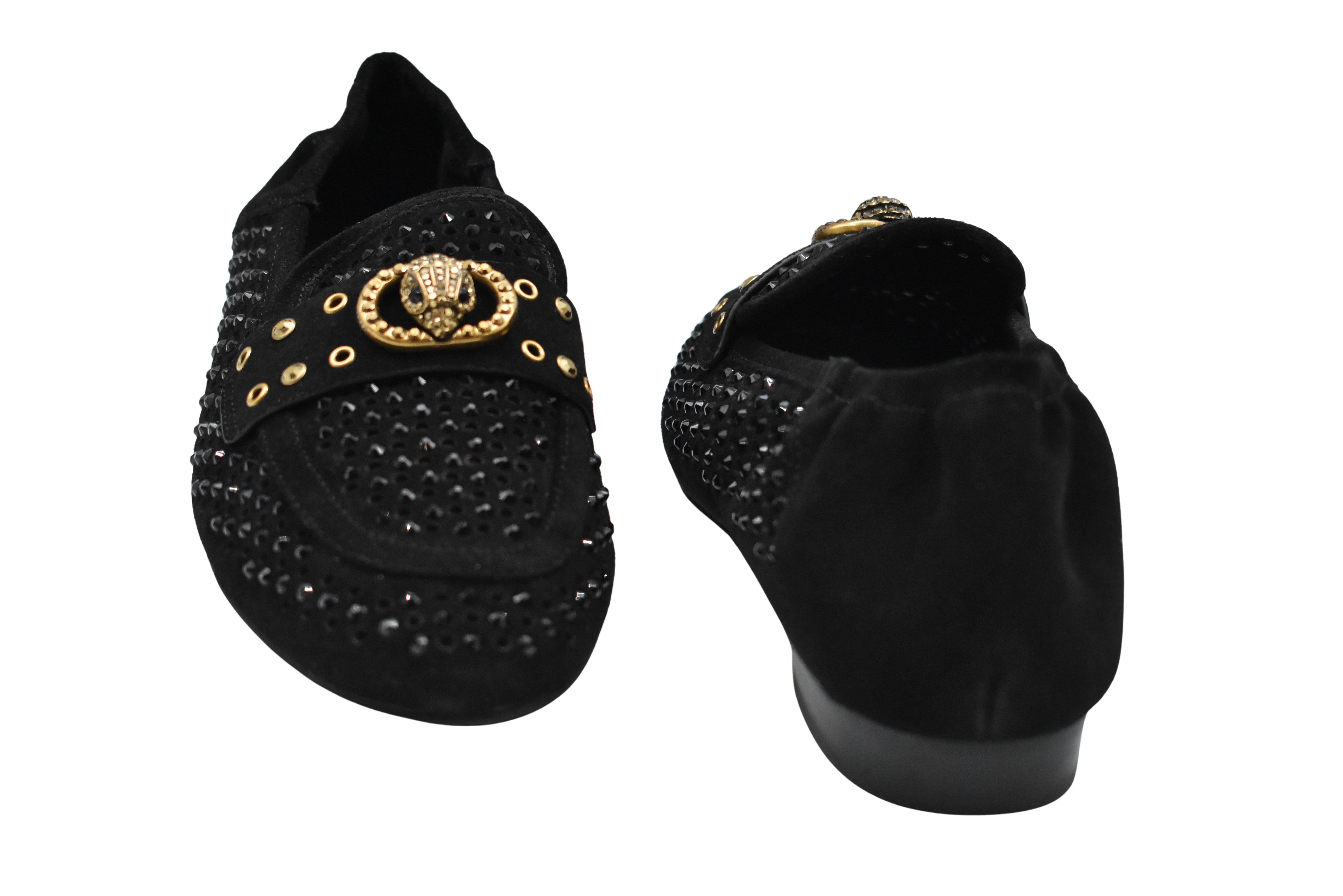 Black Suede Low Shoes