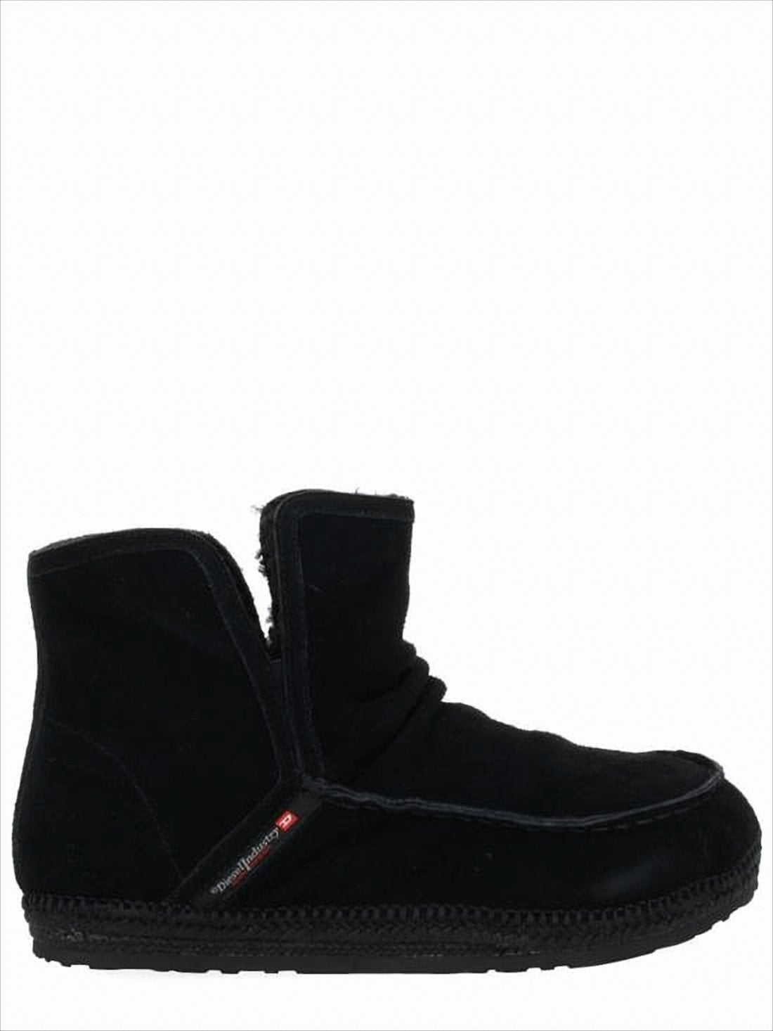 Soft Suede-Like Black Boots