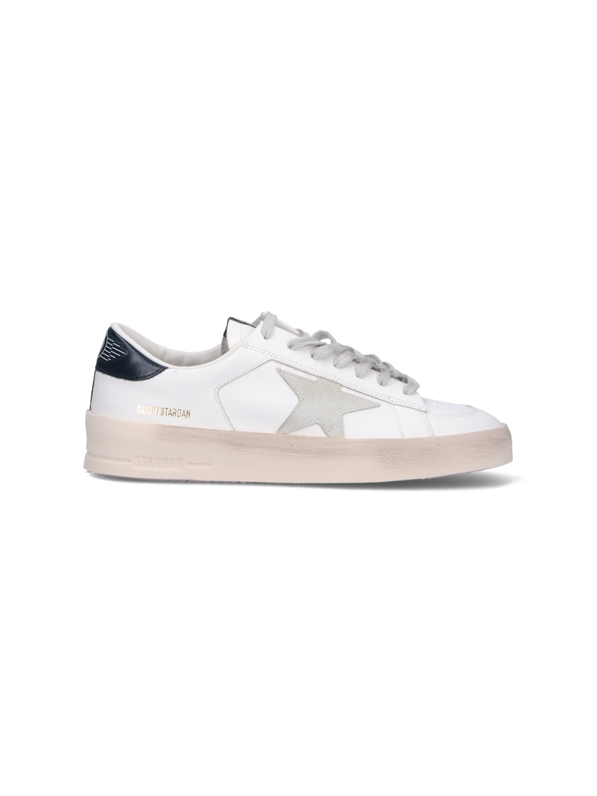 White Stardan Suede Star Leather Sneakers