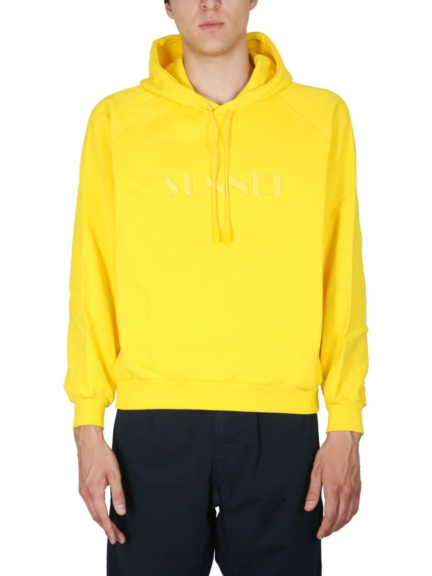 Relaxed-Fit Drawstring Hood Sweatshirt