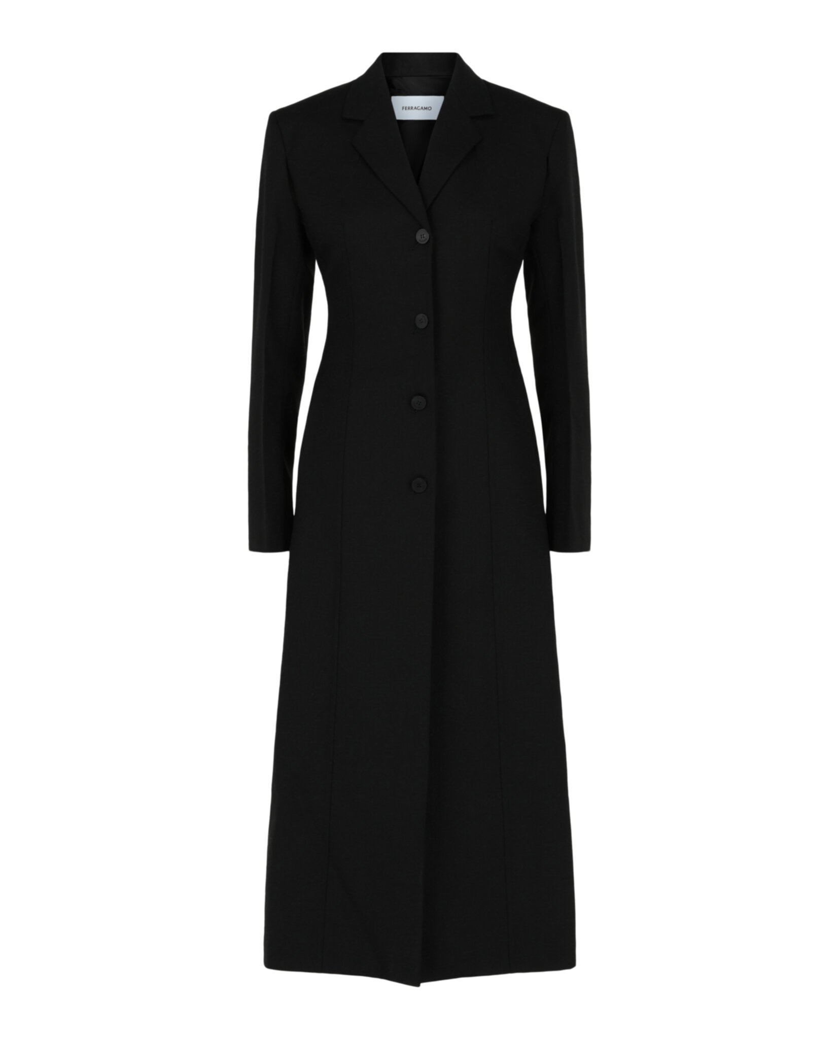 Tailored Coat with Classic Notched Lapels