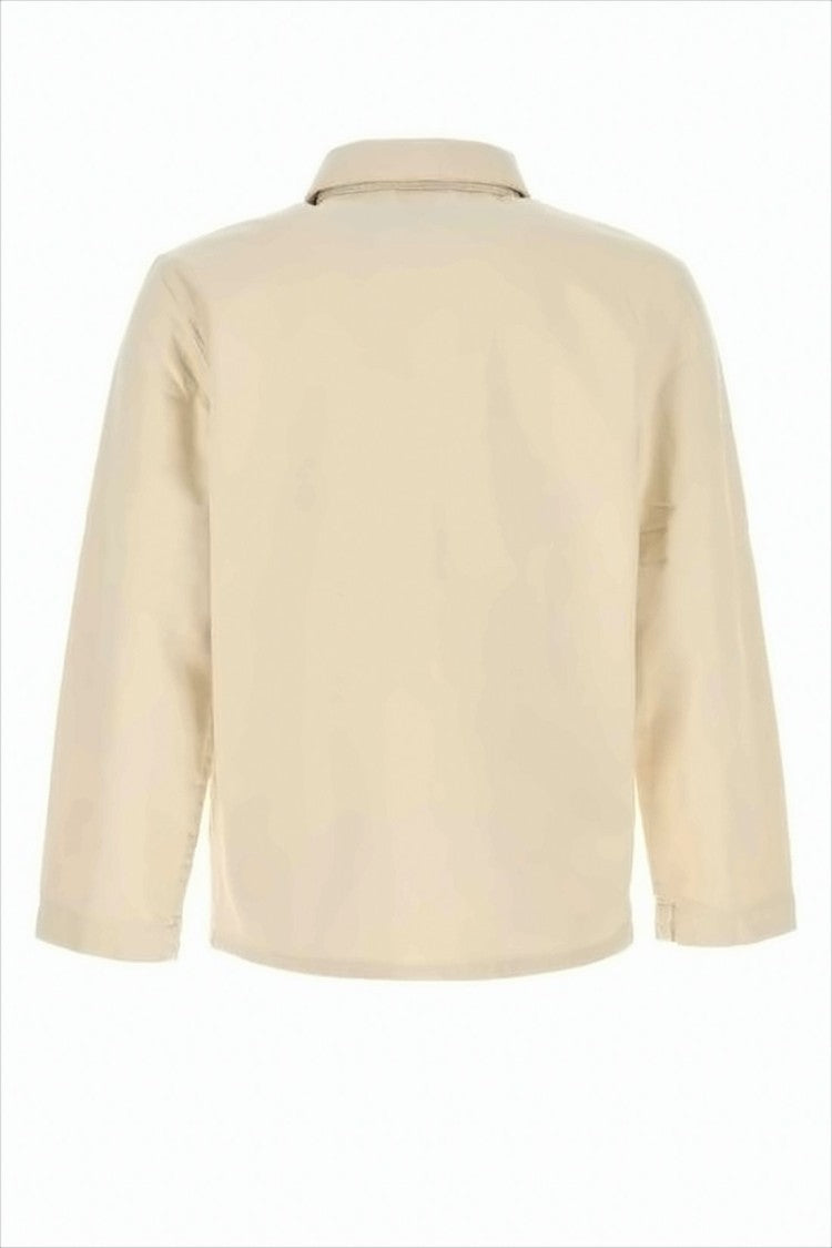 Boxy Silhouette Jacket with Classic Collar