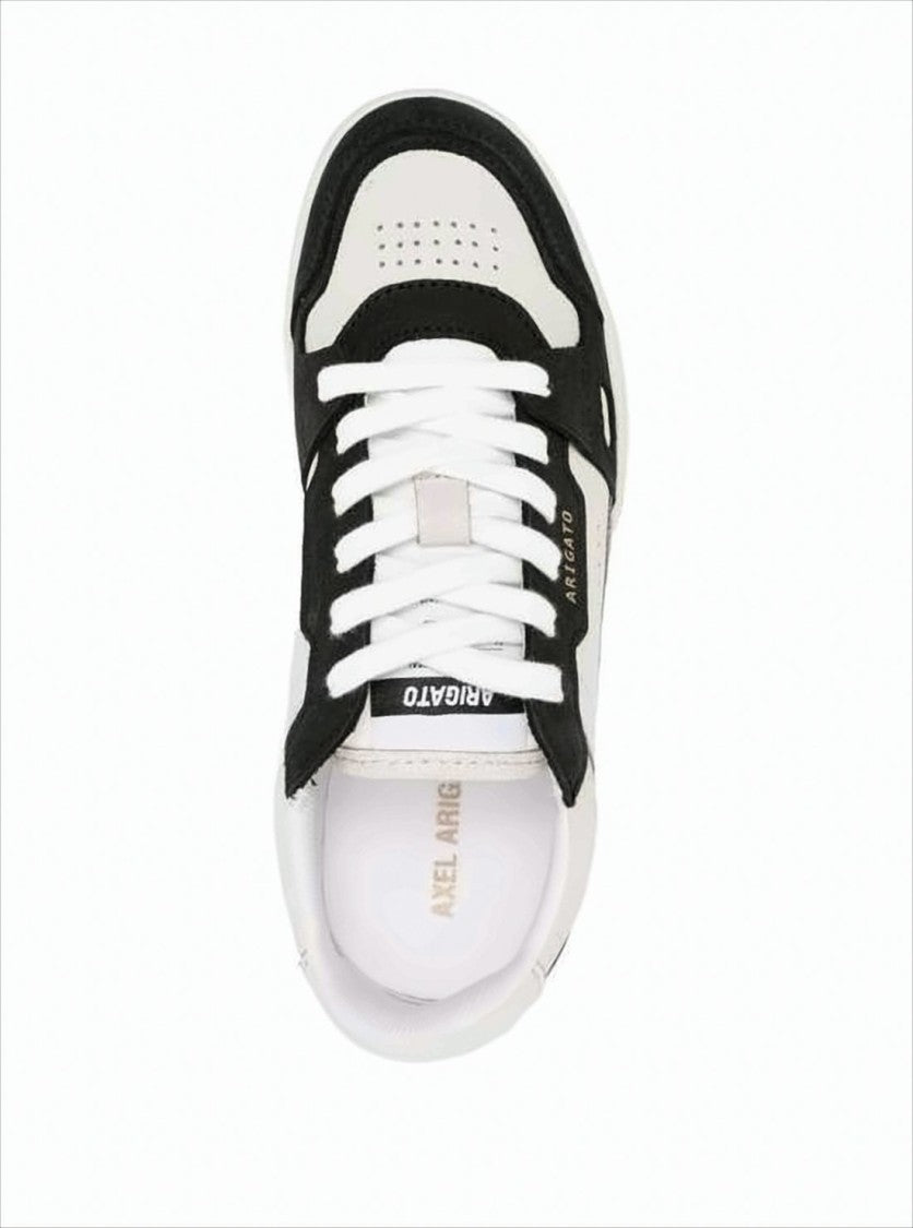 Low-Top Sneakers with Leather and Suede Panels