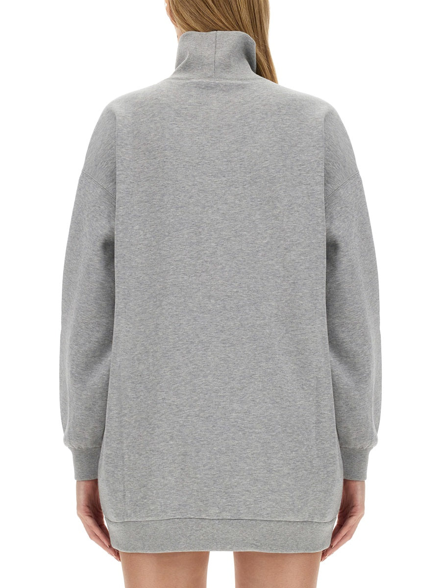 Embroidered Oversized Cotton Sweatshirt