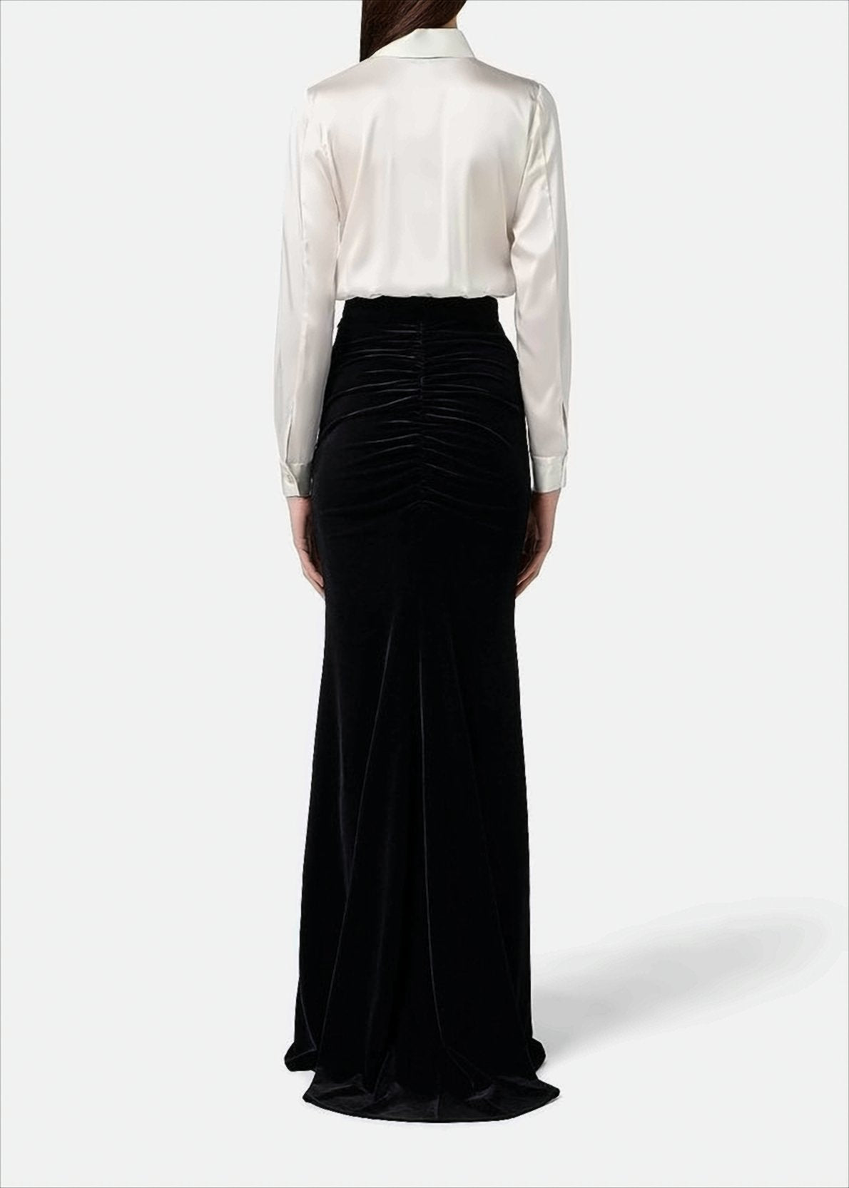 Mermaid Line Velvet Skirt