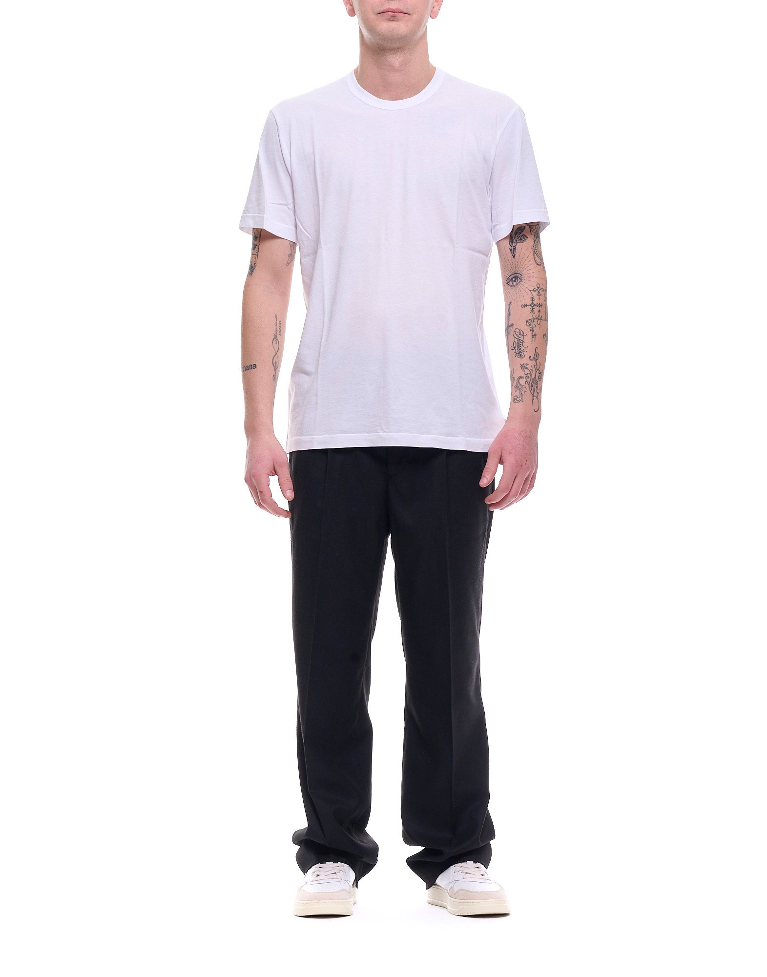 Men’S Pleated Black Trousers