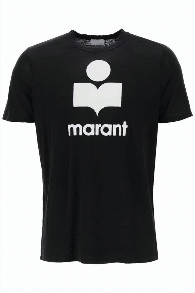 Relaxed-Fit Black T-Shirt with Bold Graphic Logo
