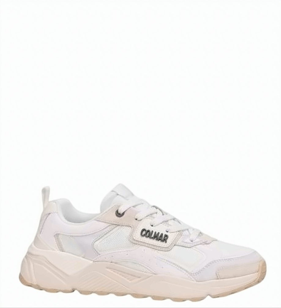White Refuge Suede Panel Sneakers