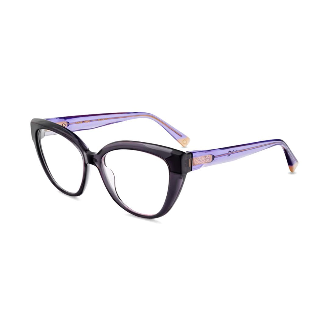 Ninfa Cat-Eye Sunglasses with Translucent Purple Acetate Frame