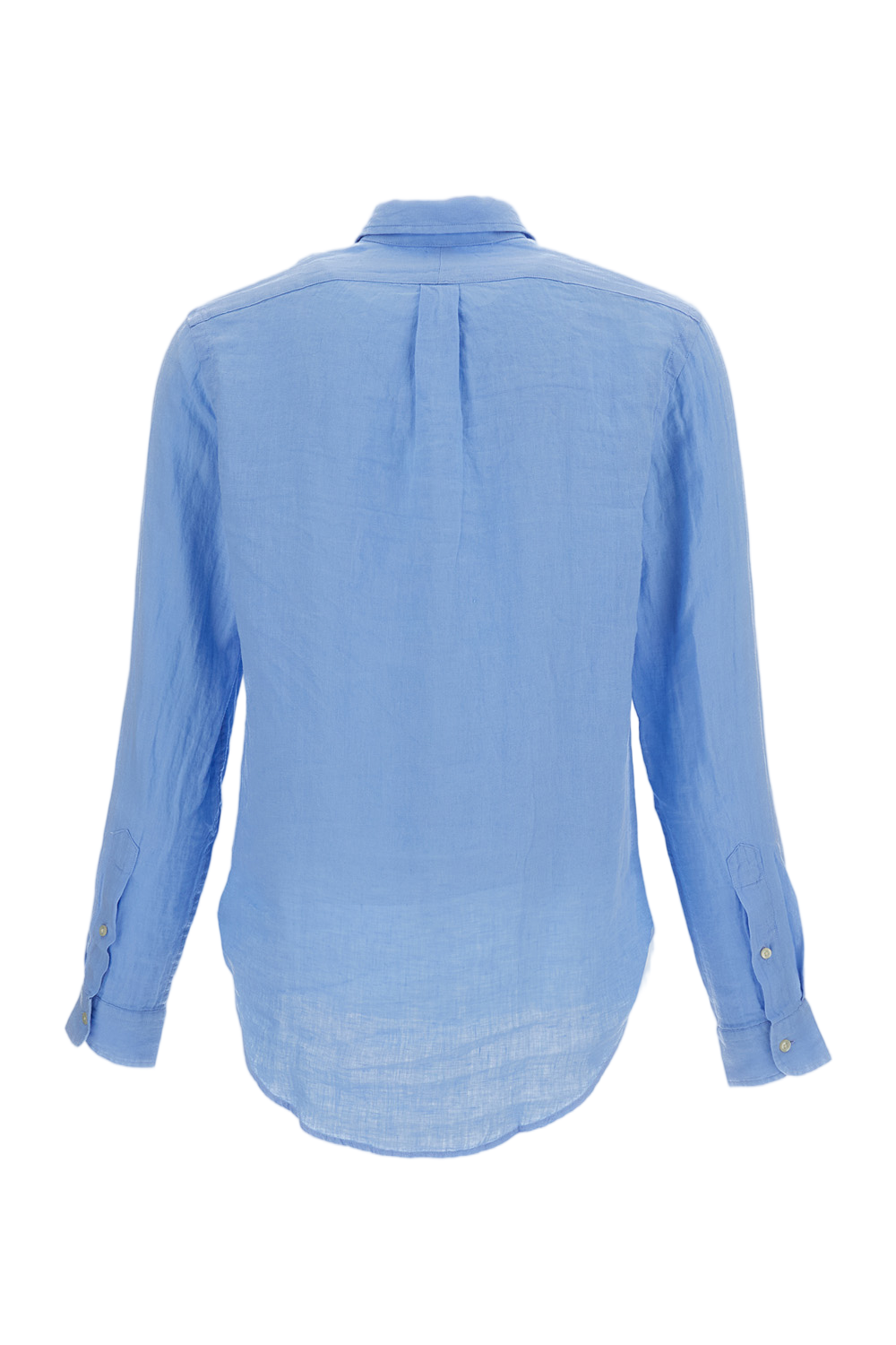 Light Blue Linen Button-Down Shirt