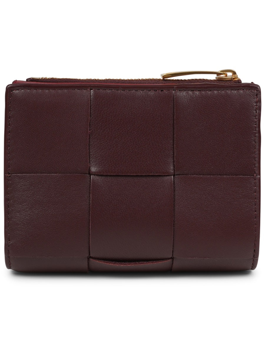 Compact Bi-Fold Wallet With Woven Detail