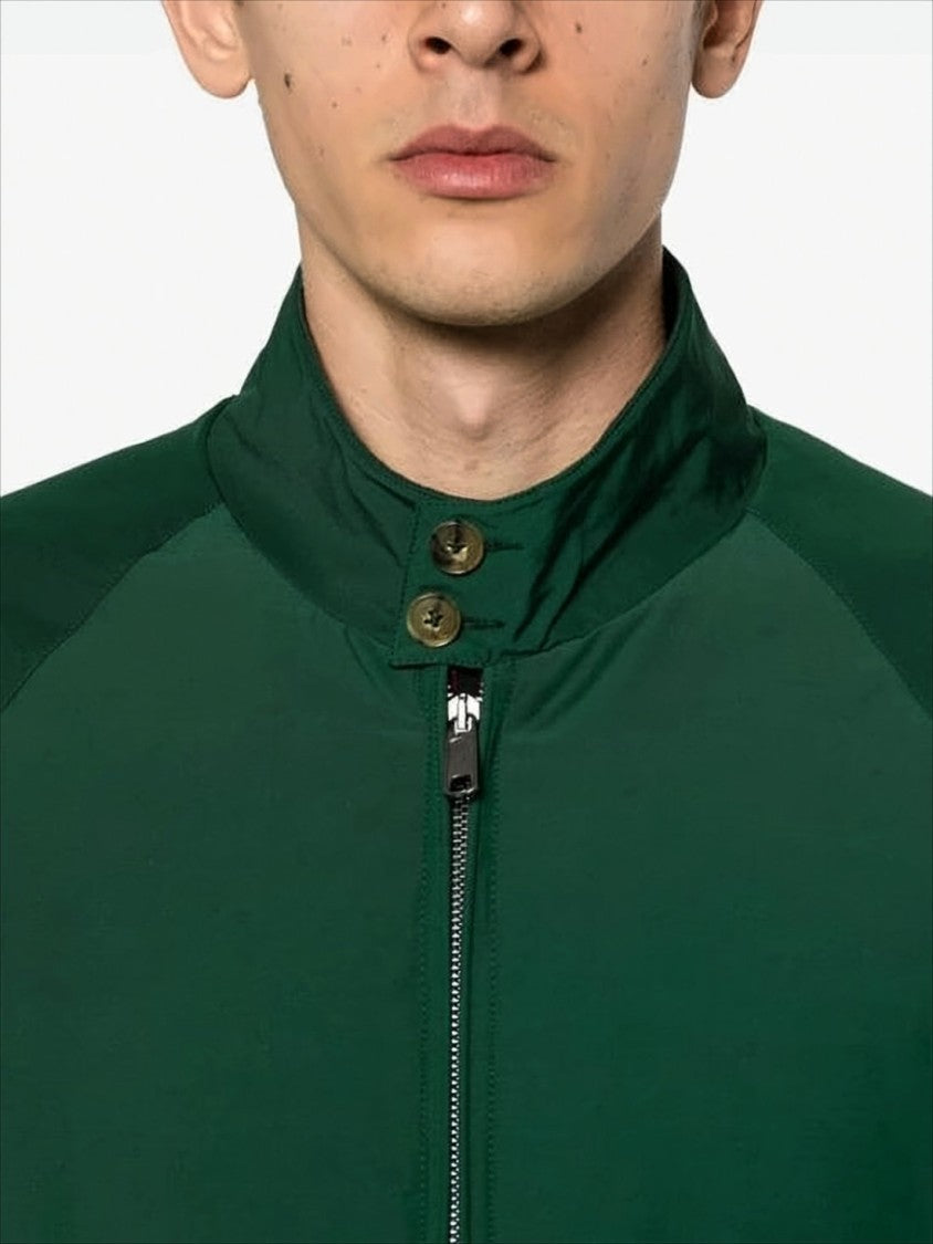 Rich Green Baracuta Bomber Jacket with Flap Pockets