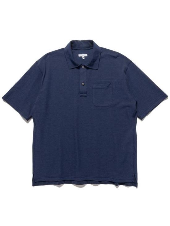 Short-Sleeve Polo Shirt with Buttoned Placket