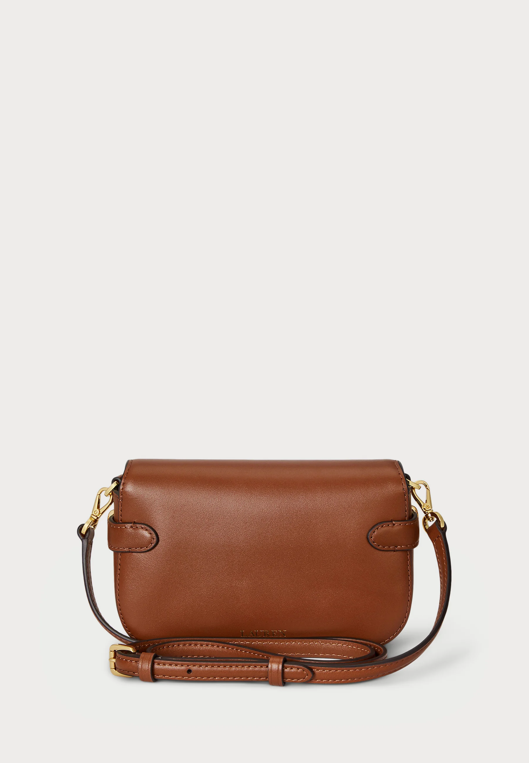 Brown Natural Smooth Leather Crossbody Bag