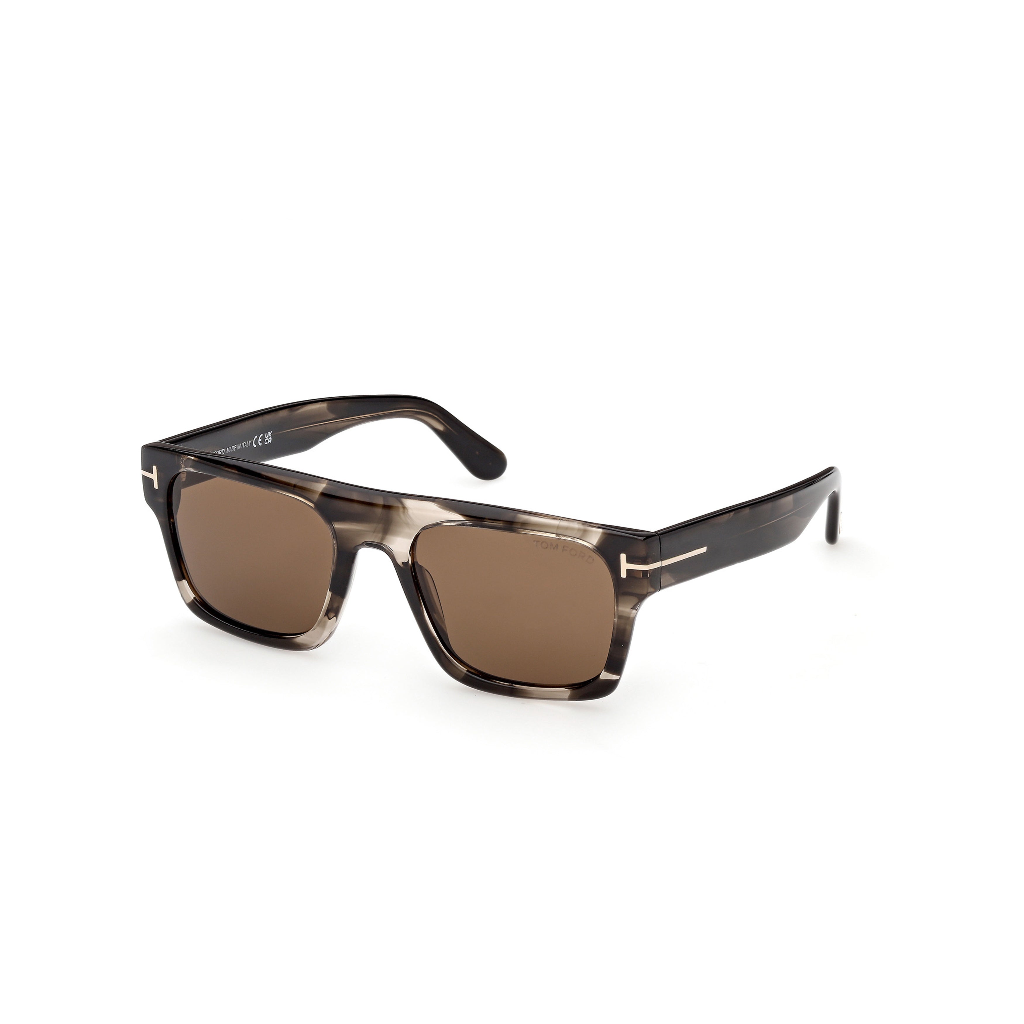 Ft1337 Bold Rectangular Frame Sunglasses