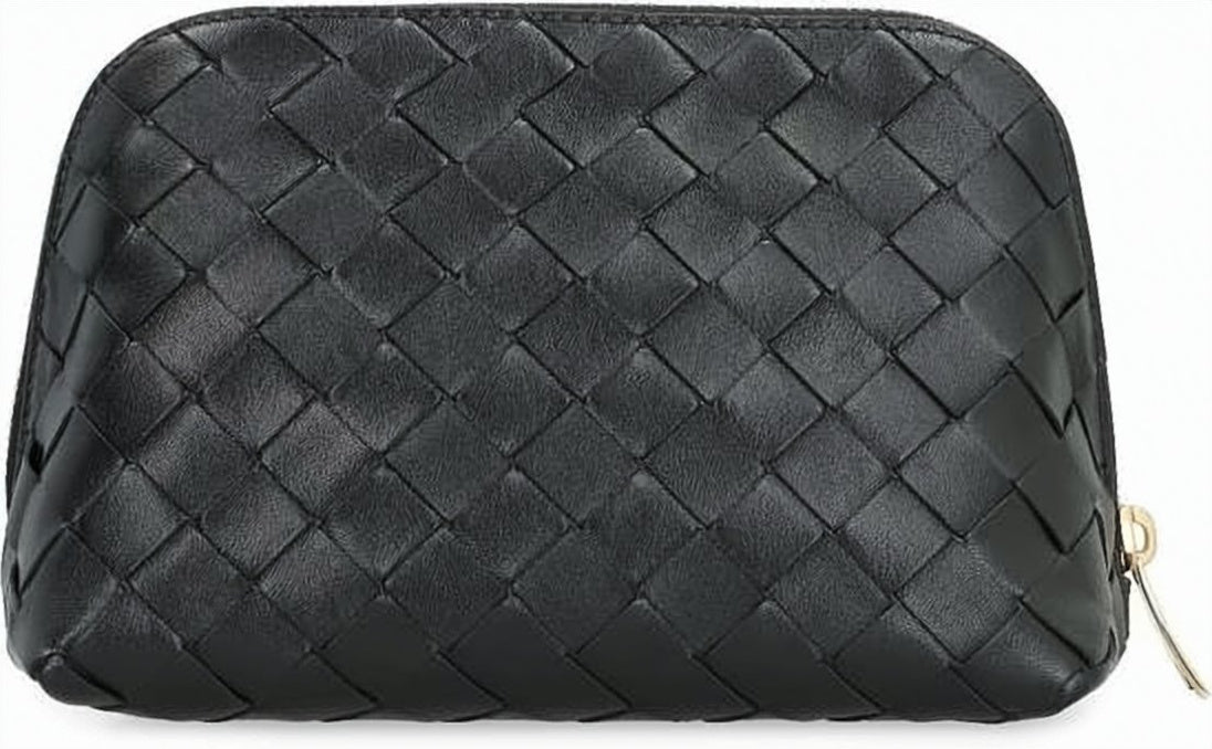 Woven Calf Leather Clutch