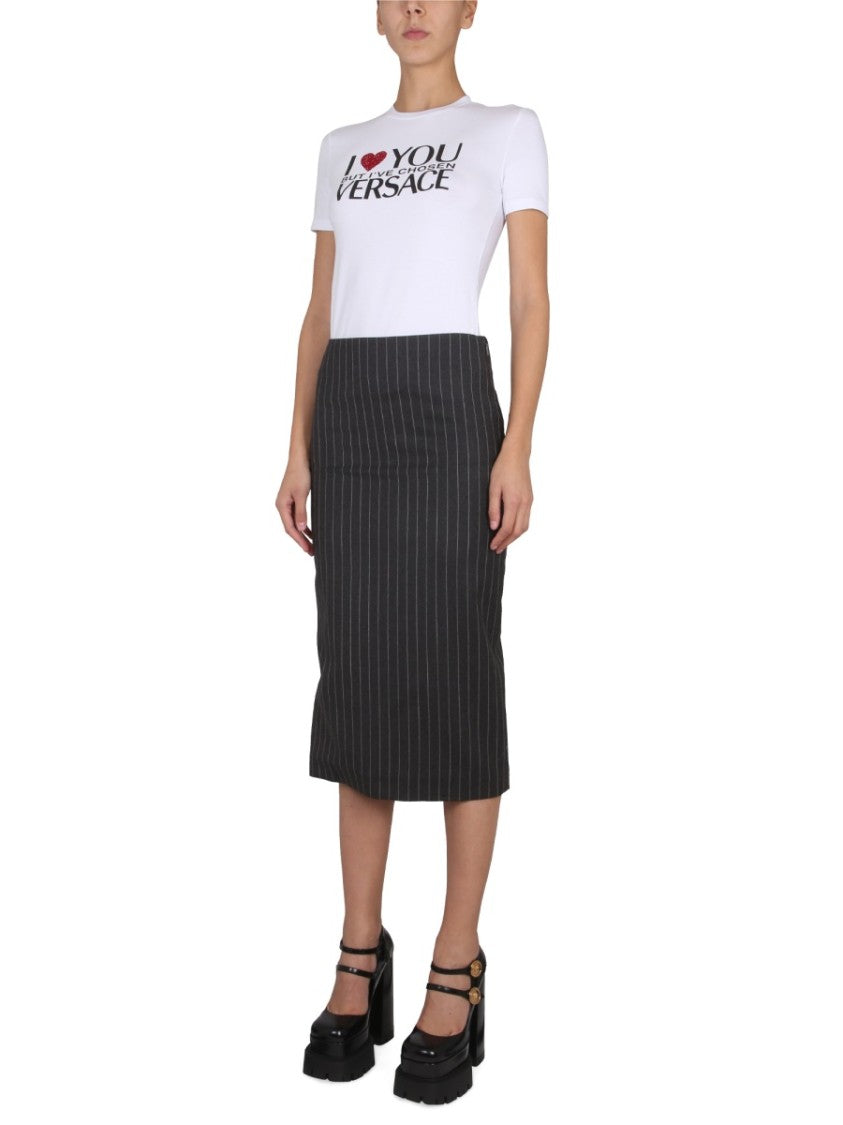 Tailored Black Pencil Skirt