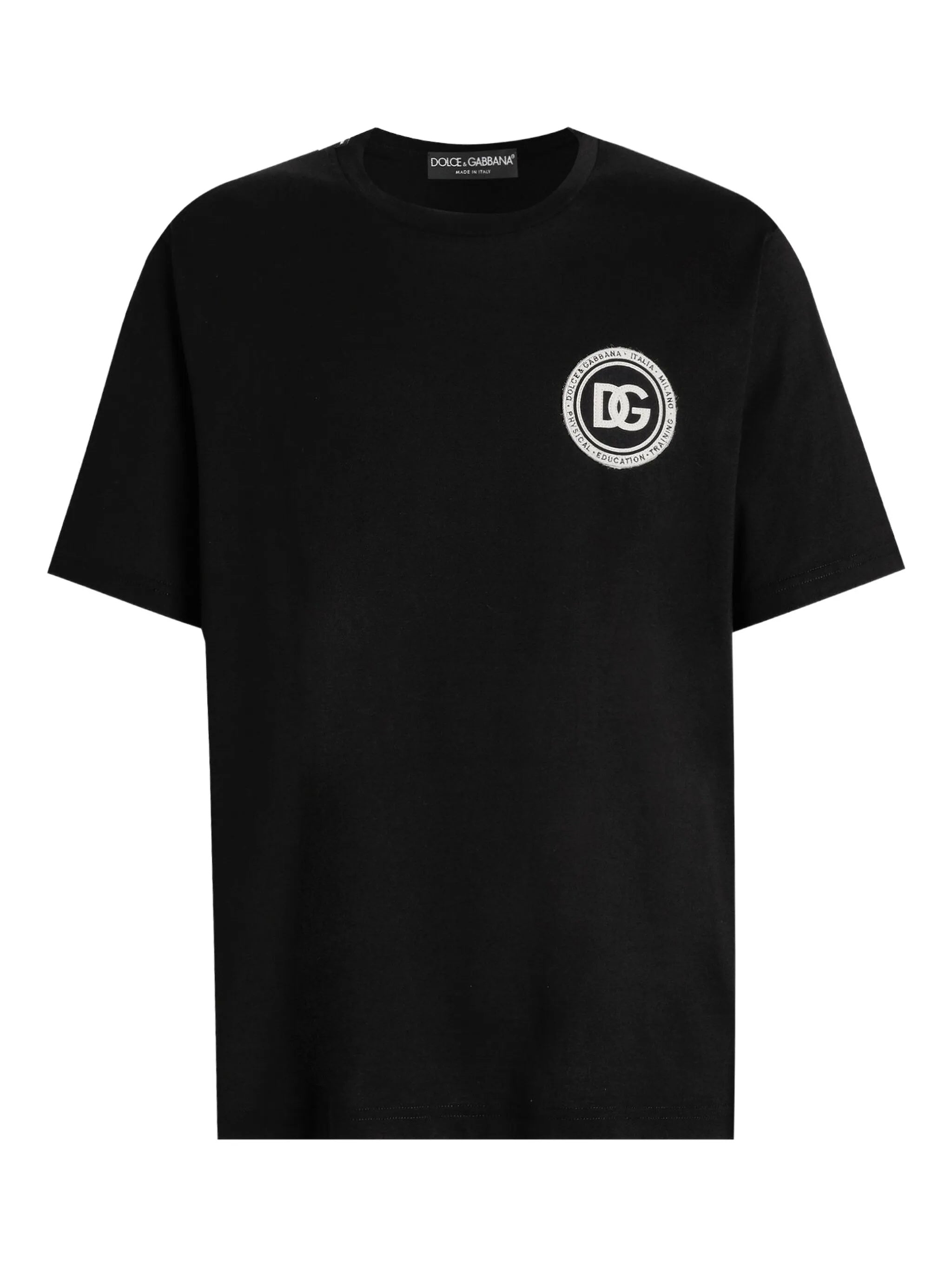 Black Classic Crew Neck Cotton T-Shirt