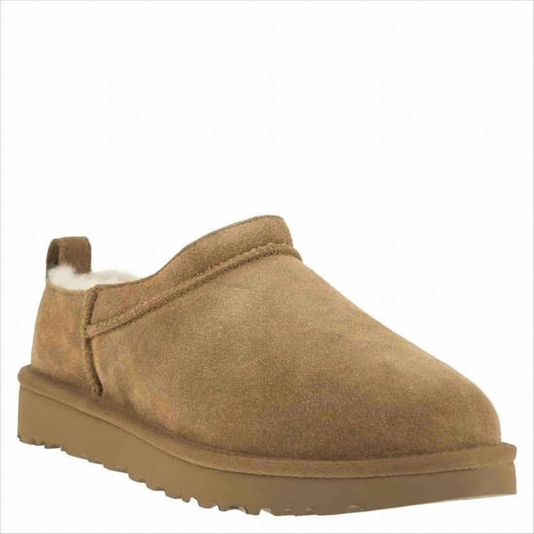 Soft Suede Mule with Lambskin Lining