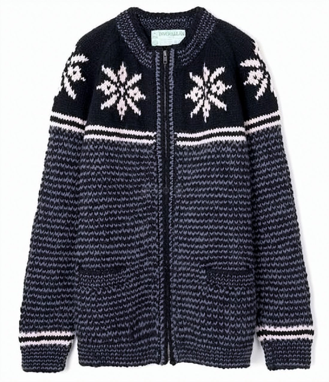 Textured Knit Zip-Up Hoodie
