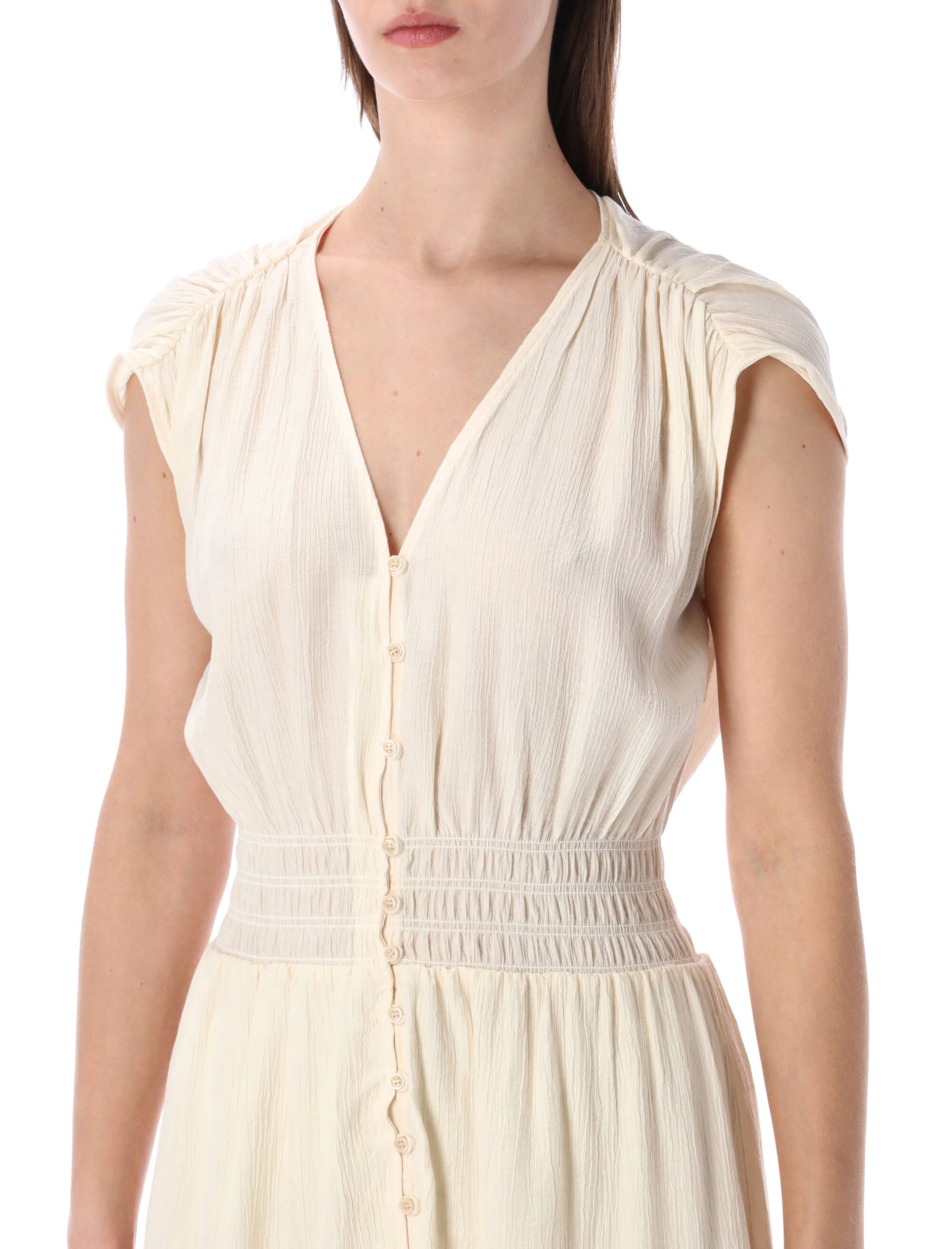 Galiane Long Smocked Dress
