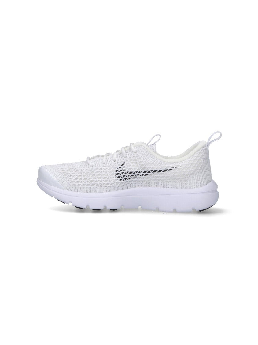 Low-Profile White Sneakers With Subtle Textured Upper