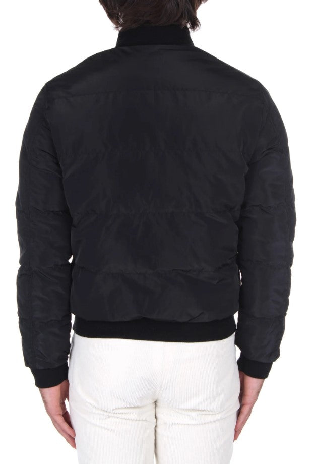 Reversible Black Leather Jacket
