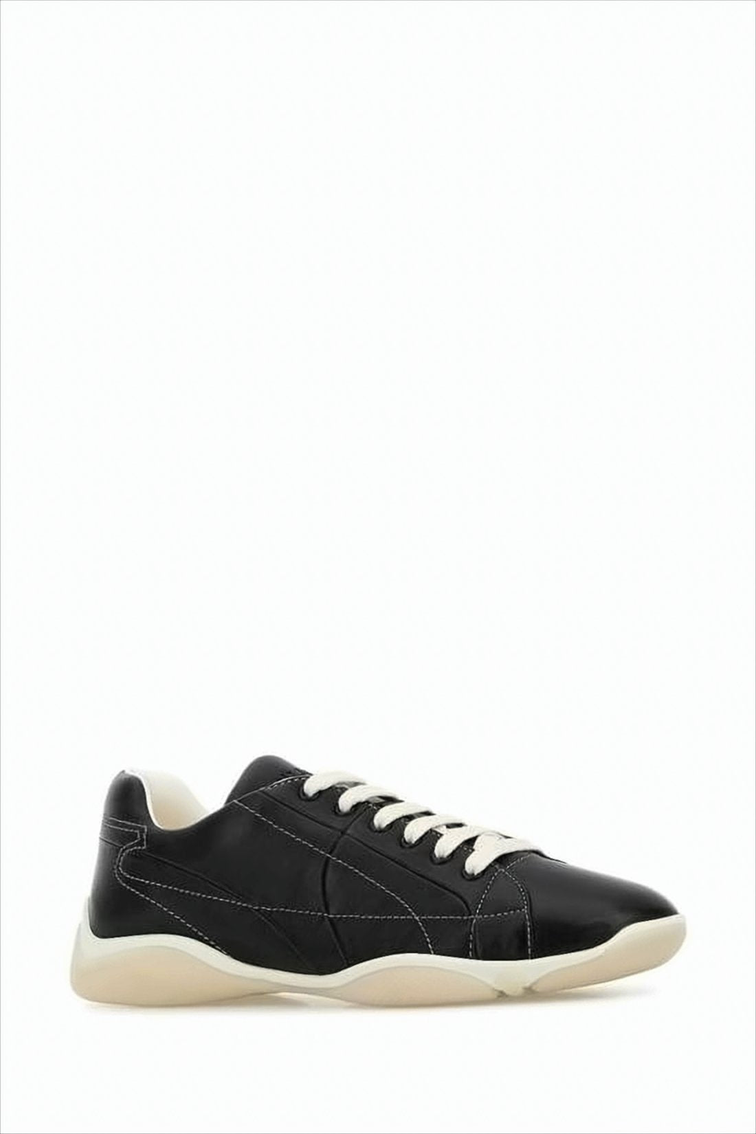 Minimalist Black Nappa Leather Sneakers