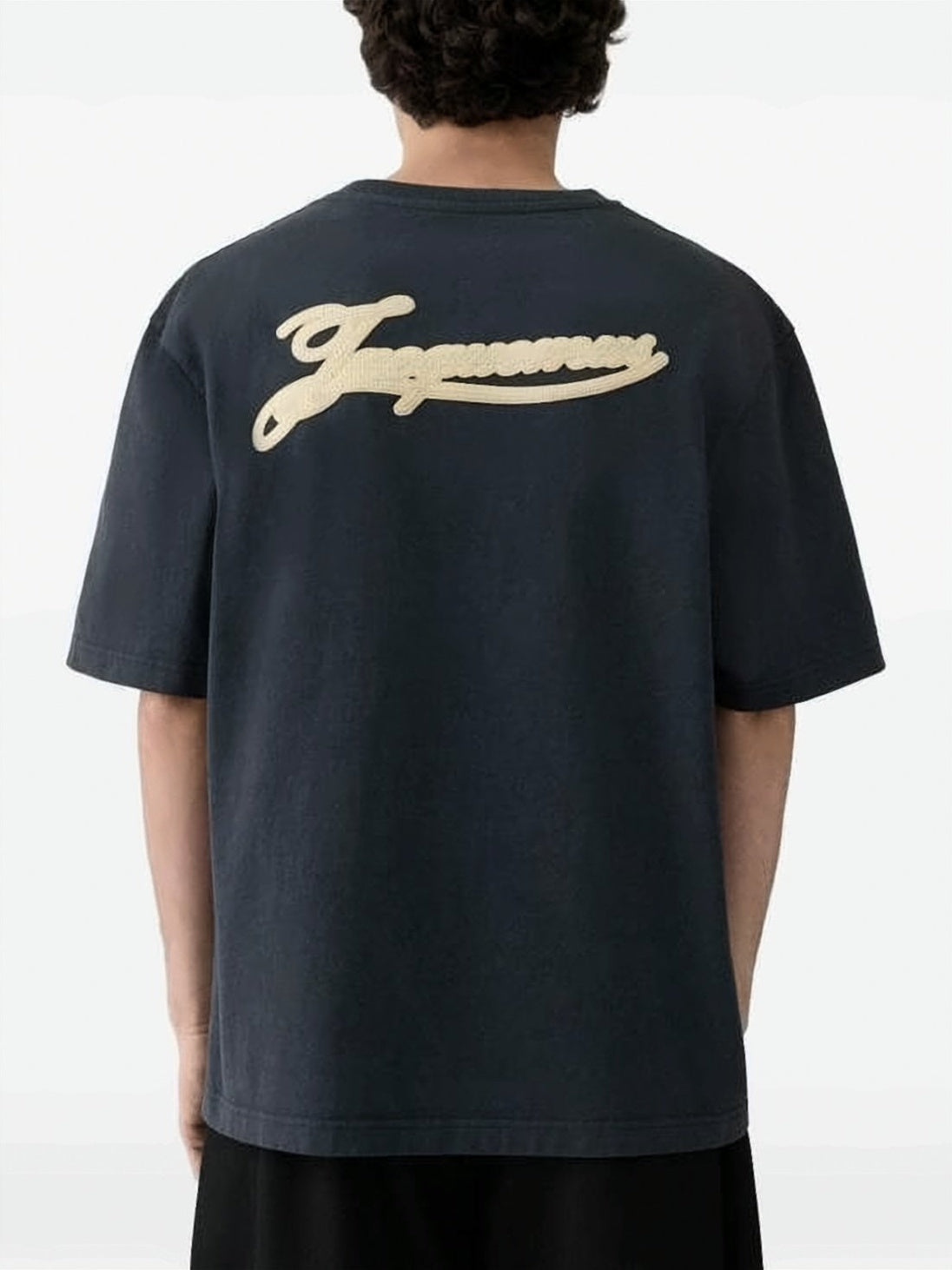 Relaxed Fit Black Cotton T-Shirt