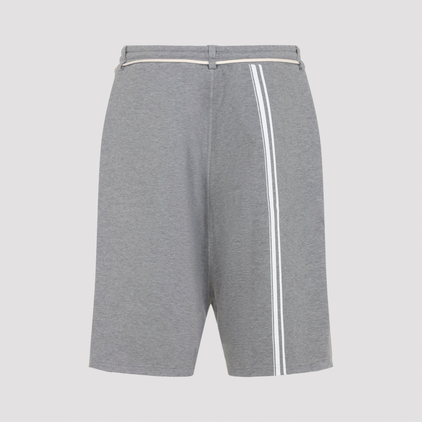 Grey Cotton Bermudas