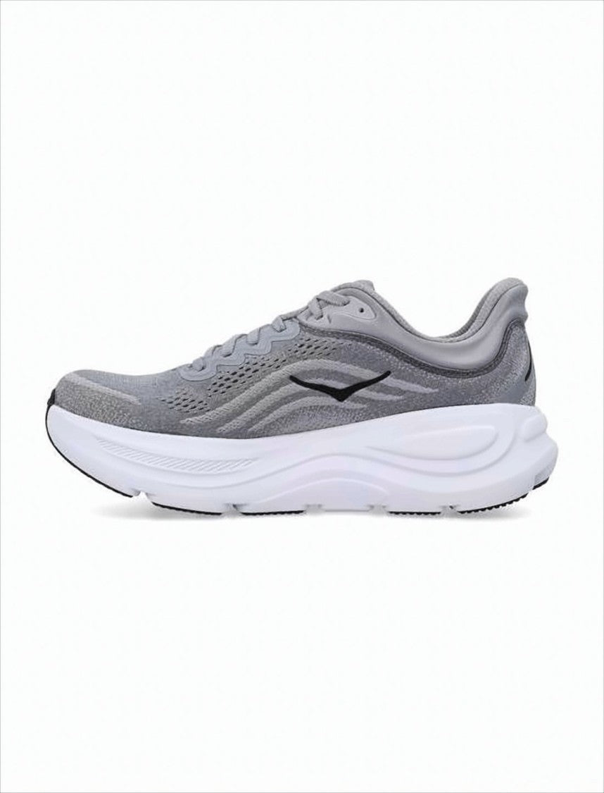 Breathable Mesh Grey Sneakers with Cushioned Midsole