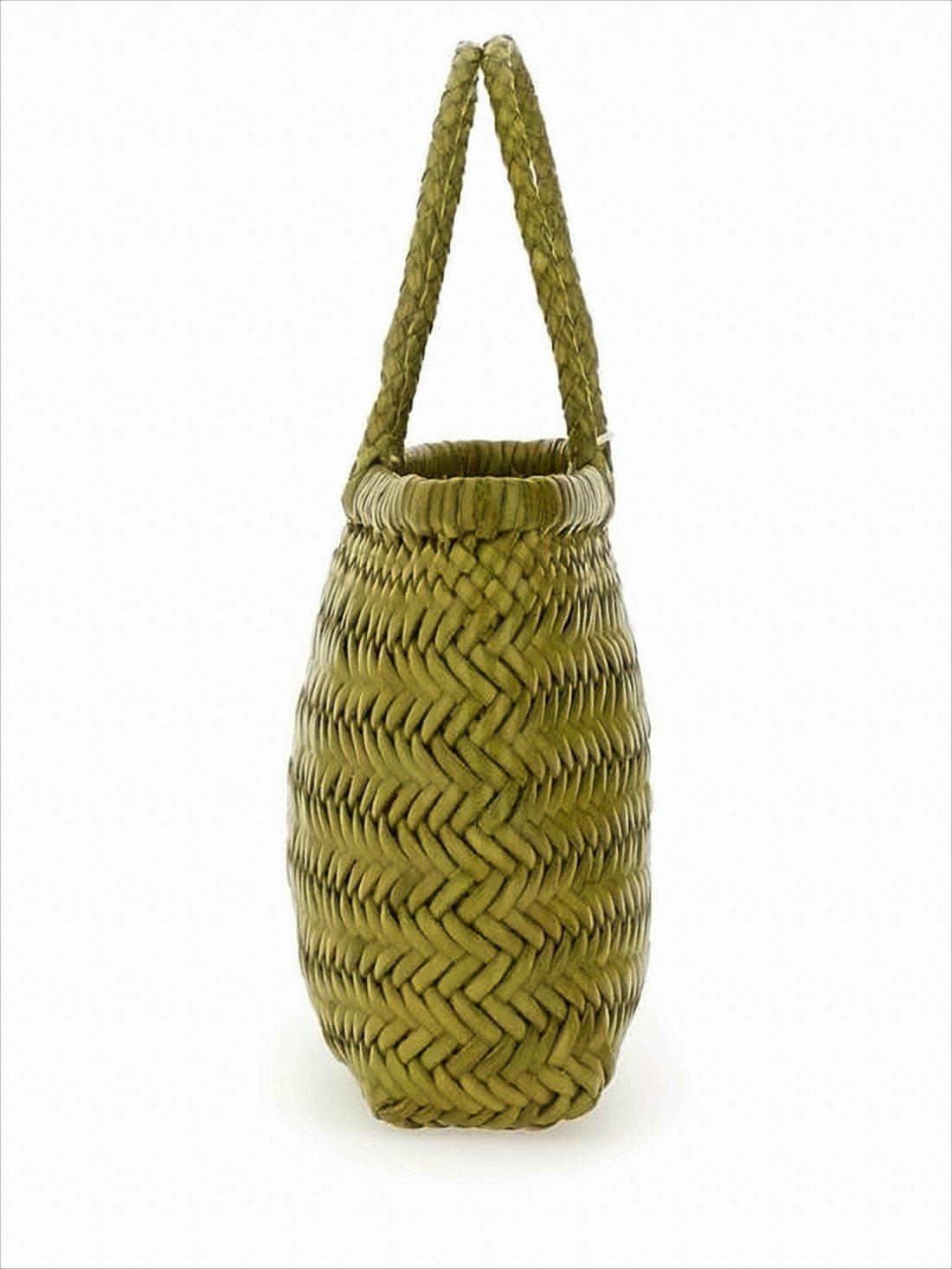Mini Woven Buffalo Leather Tote