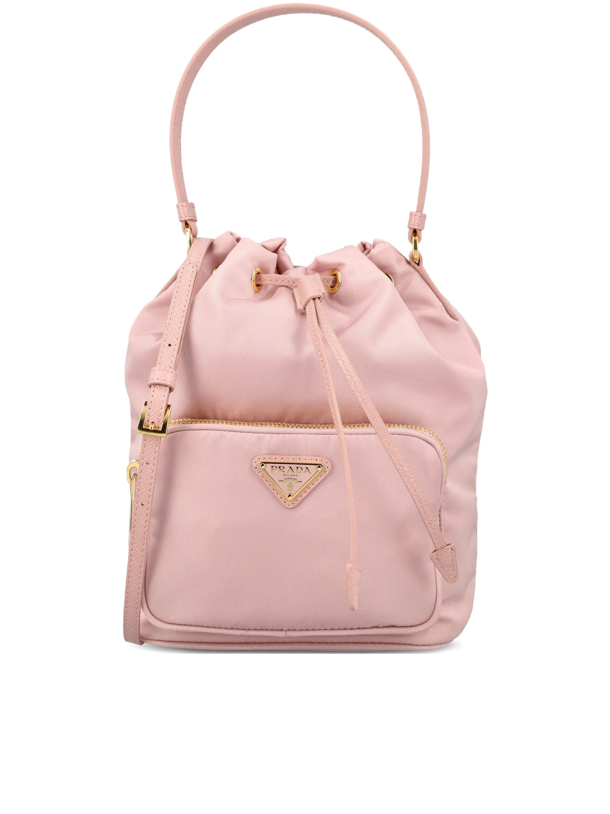 Soft Pink Duet Re-Nylon Bucket Bag