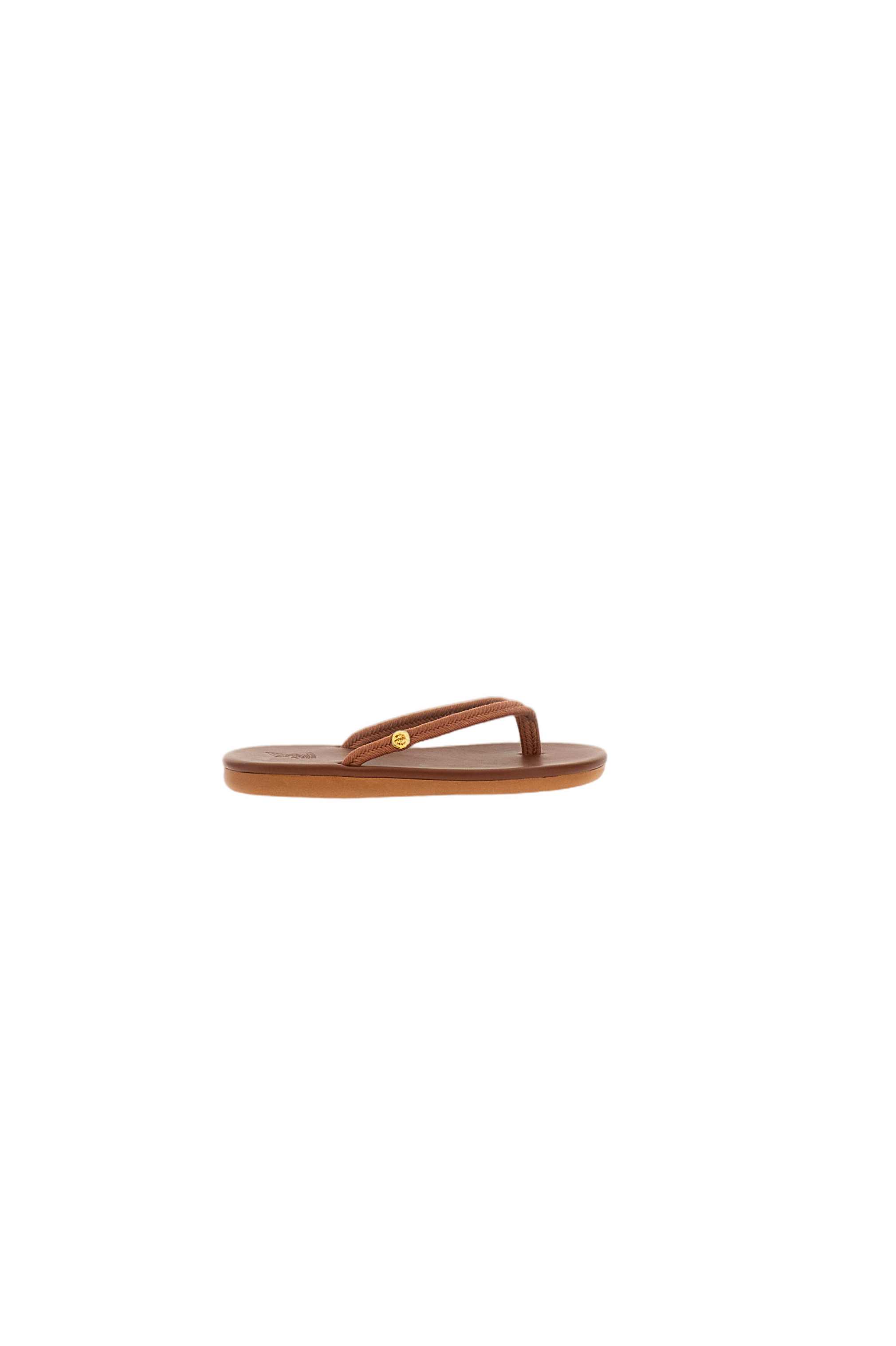 Tan Saionara Rope Leather Flip Flops