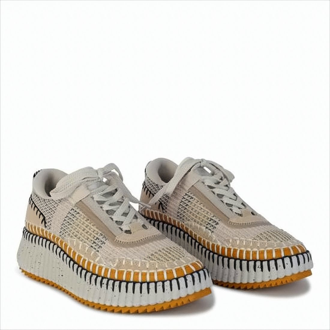 Textured Chunky Sole Sneakers