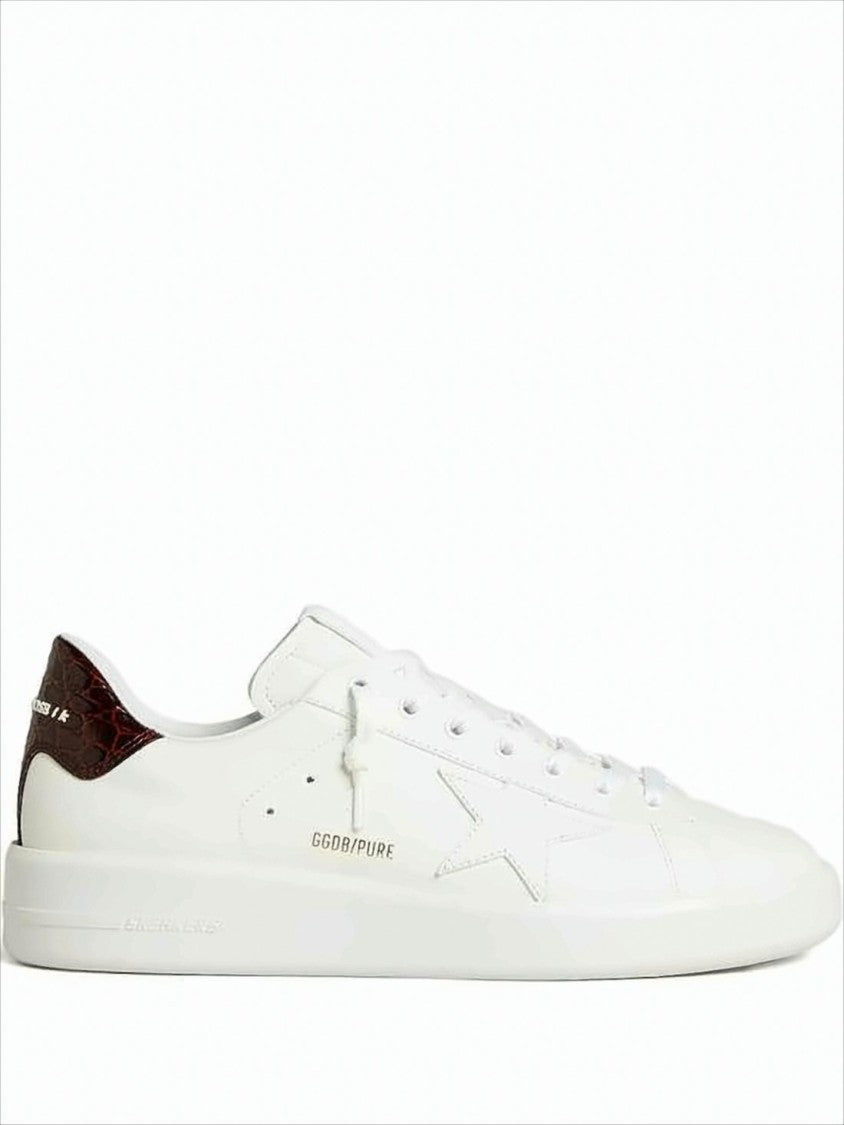 Low-Top White Leather Sneakers