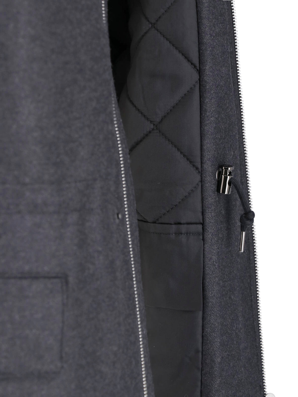 Black Structured High Collar Jacket