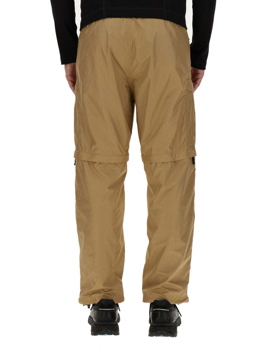 Convertible Brown Cargo Pants With Versatile Pocket Design
