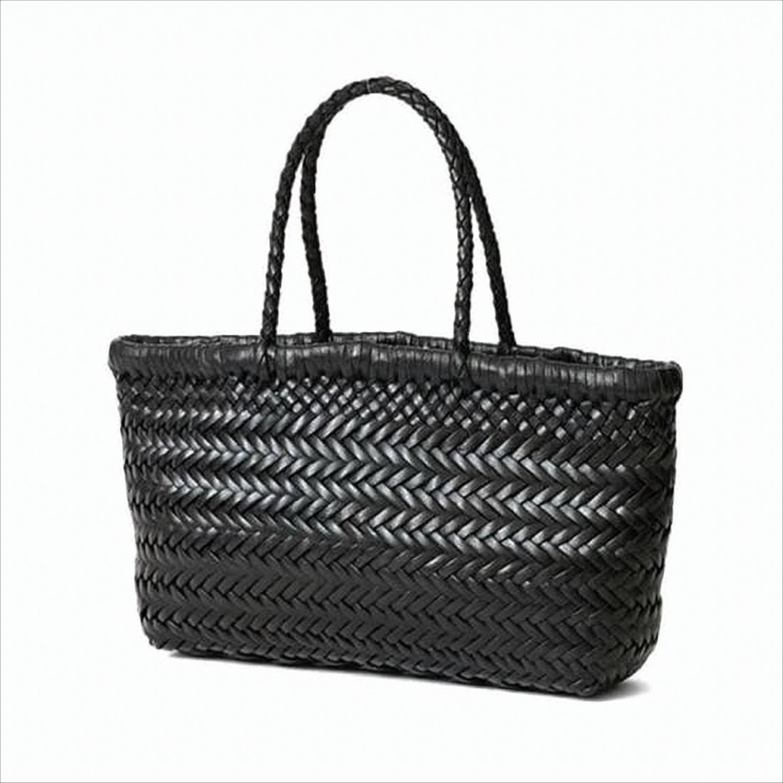 Medium Woven Calf Leather Shoulder Bag
