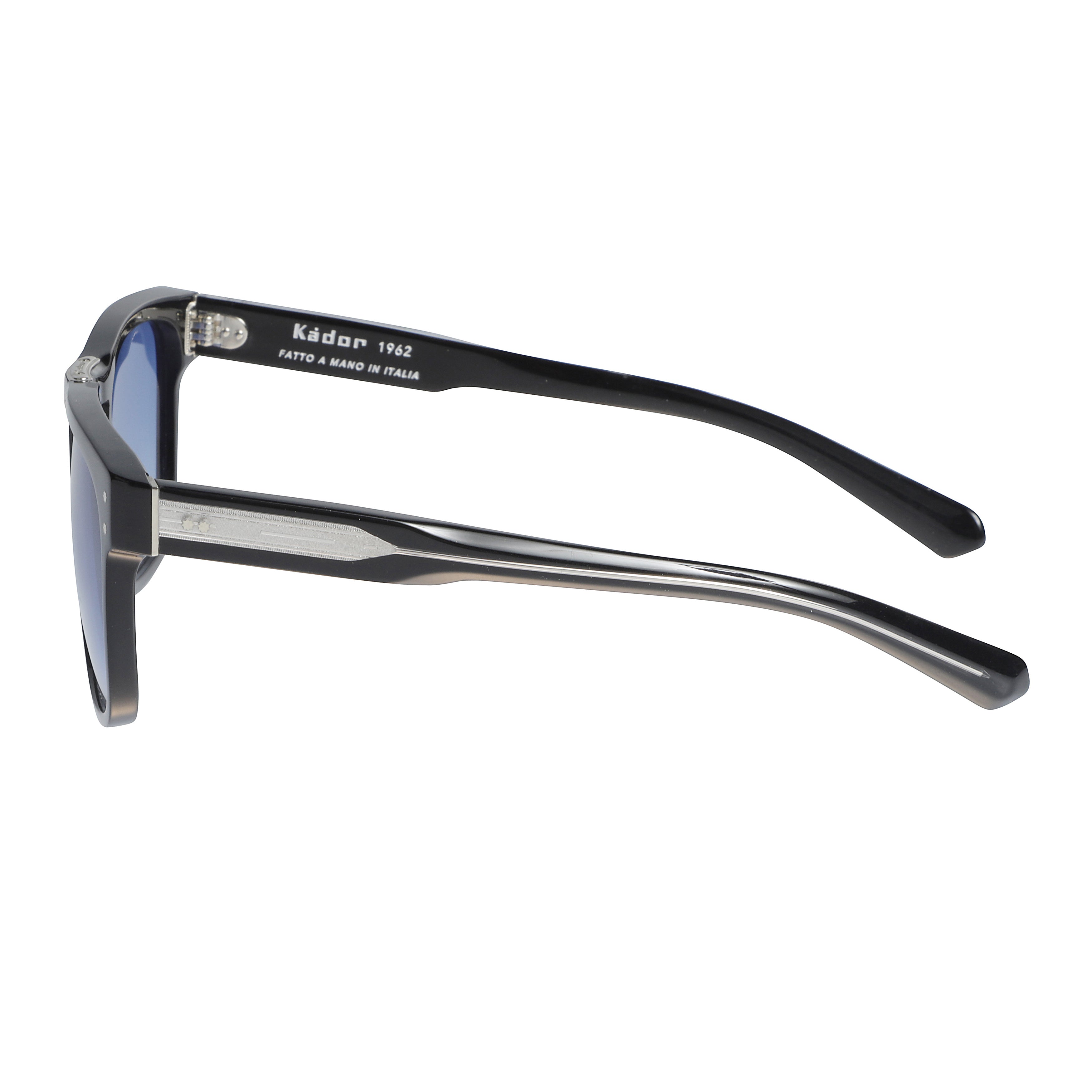Rider Flag/N Glossy Black Square Frame Sunglasses