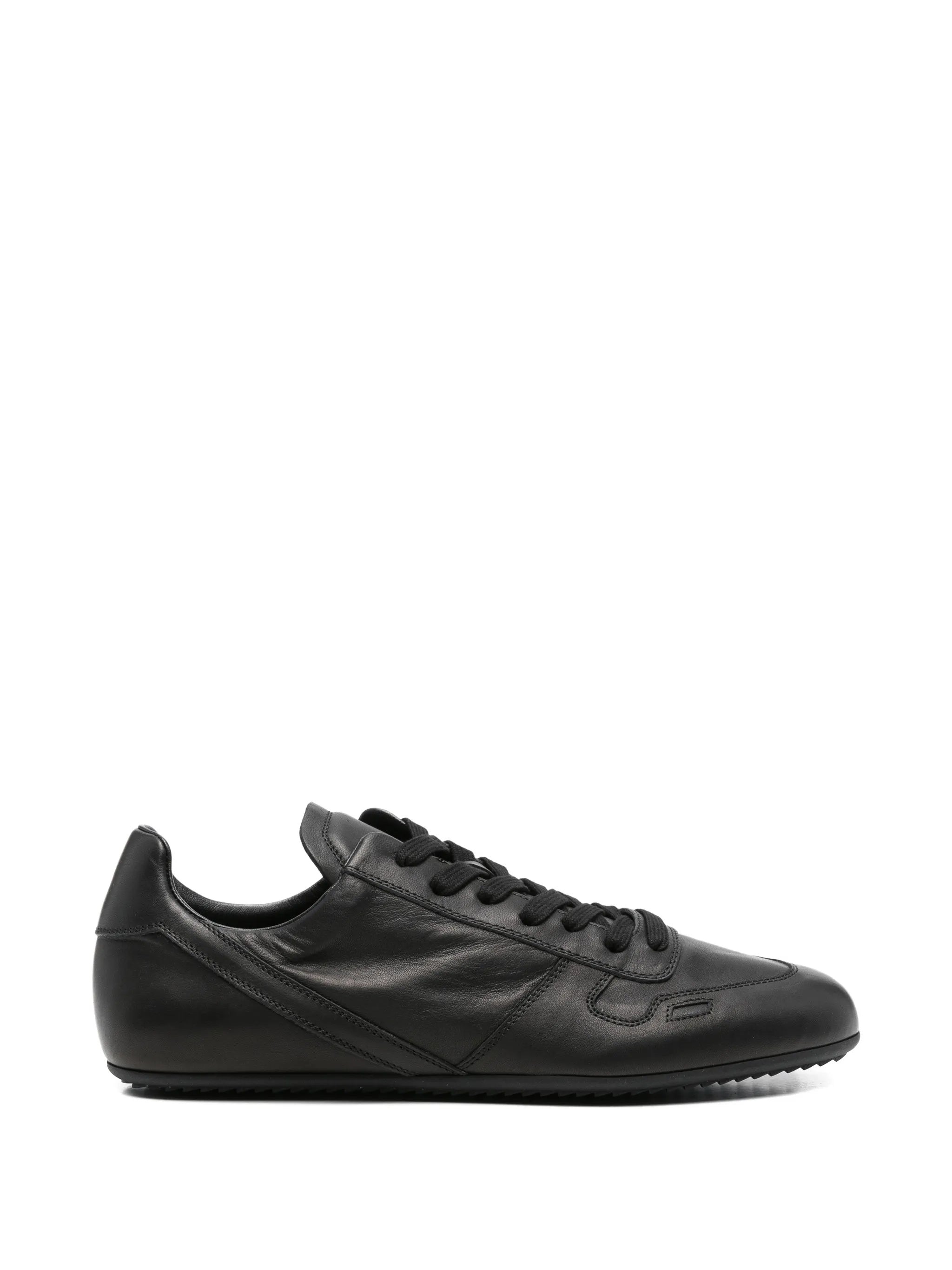 Minimal Sleek Low-Profile Leather Sneakers