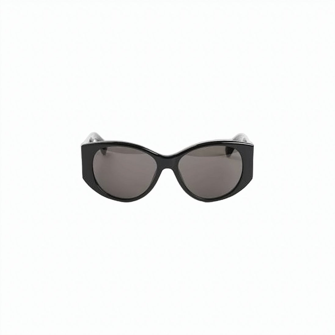 Glossy Black Cat-Eye Sunglasses